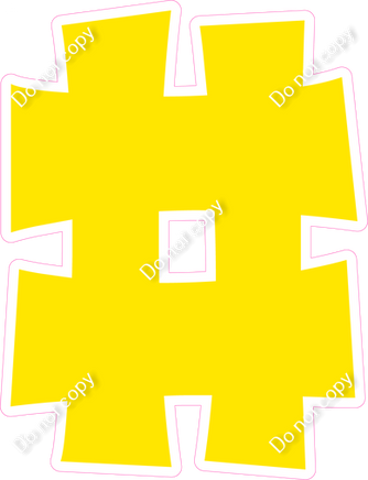 KG 18" Individuals - Flat Yellow #