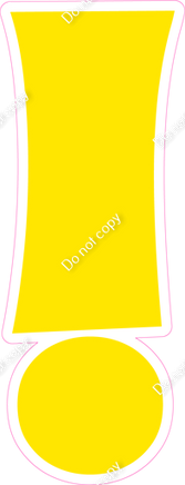 KG 18" Individuals - Flat Yellow !