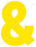 KG 18" Individuals - Flat Yellow &