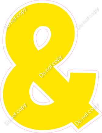 KG 18" Individuals - Flat Yellow &