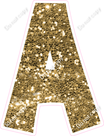 KG 18" Individuals - Gold Sparkle A