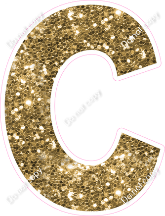 KG 18" Individuals - Gold Sparkle C