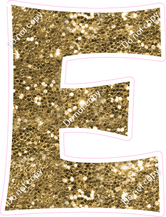 KG 18" Individuals - Gold Sparkle E