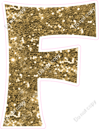 KG 18" Individuals - Gold Sparkle F