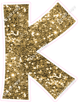 KG 18" Individuals - Gold Sparkle K