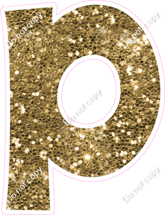 KG 18" Individuals - Gold Sparkle P