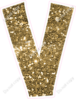 KG 18" Individuals - Gold Sparkle V