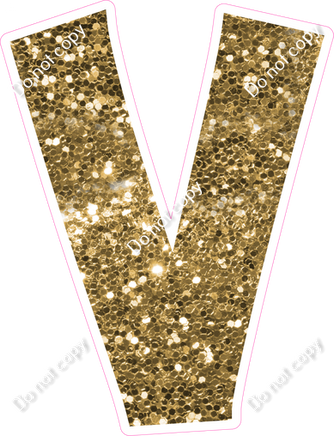 KG 18" Individuals - Gold Sparkle V