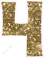 KG 18" Individuals - Gold Sparkle 4