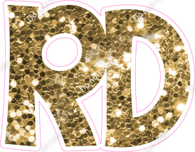 KG 18" Individuals - Gold Sparkle RD