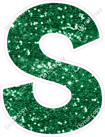 KG 18" Individuals - Green Sparkle S