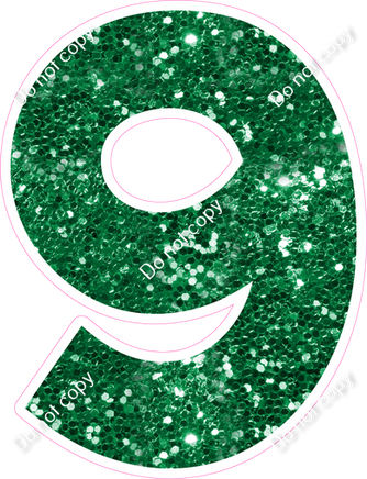 KG 18" Individuals - Green Sparkle 9