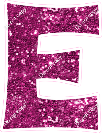 KG 18" Individuals - Hot Pink Sparkle E
