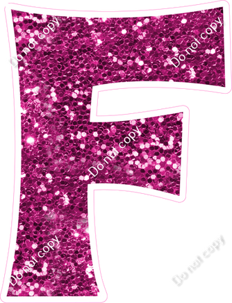 KG 18" Individuals - Hot Pink Sparkle F