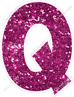 KG 18" Individuals - Hot Pink Sparkle Q