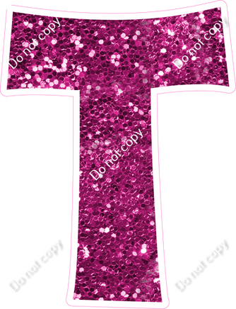 KG 18" Individuals - Hot Pink Sparkle T