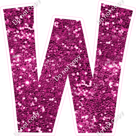 KG 18" Individuals - Hot Pink Sparkle W