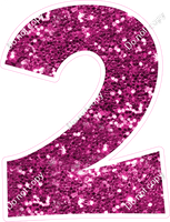 KG 18" Individuals - Hot Pink Sparkle 2