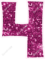 KG 18" Individuals - Hot Pink Sparkle 4