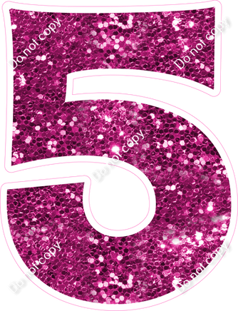 KG 18" Individuals - Hot Pink Sparkle 5