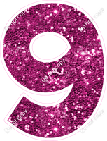 KG 18" Individuals - Hot Pink Sparkle 9