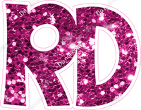 KG 18" Individuals - Hot Pink Sparkle RD