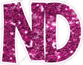 KG 18" Individuals - Hot Pink Sparkle ND