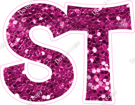 KG 18" Individuals - Hot Pink Sparkle ST