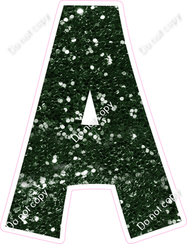 KG 18" Individuals - Hunter Green Sparkle A