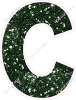 KG 18" Individuals - Hunter Green Sparkle C