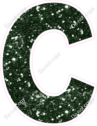 KG 18" Individuals - Hunter Green Sparkle C