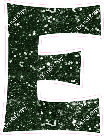 KG 18" Individuals - Hunter Green Sparkle E