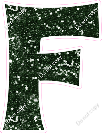 KG 18" Individuals - Hunter Green Sparkle F