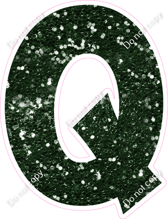 KG 18" Individuals - Hunter Green Sparkle Q