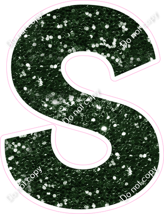 KG 18" Individuals - Hunter Green Sparkle S