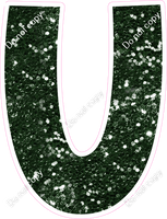 KG 18" Individuals - Hunter Green Sparkle U