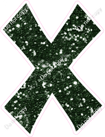 KG 18" Individuals - Hunter Green Sparkle X