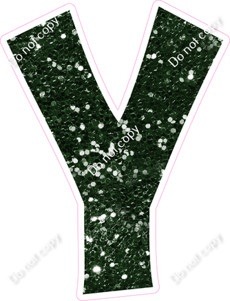 KG 18" Individuals - Hunter Green Sparkle Y