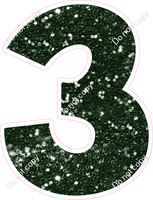 KG 18" Individuals - Hunter Green Sparkle 3