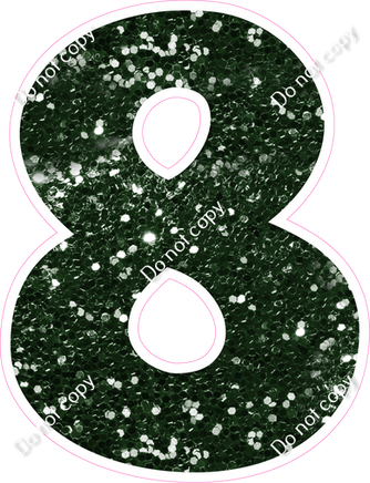 KG 18" Individuals - Hunter Green Sparkle 8