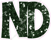 KG 18" Individuals - Hunter Green Sparkle ND