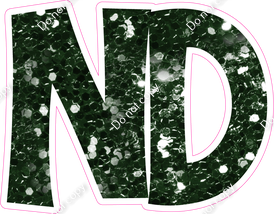 KG 18" Individuals - Hunter Green Sparkle ND