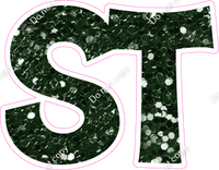 KG 18" Individuals - Hunter Green Sparkle ST