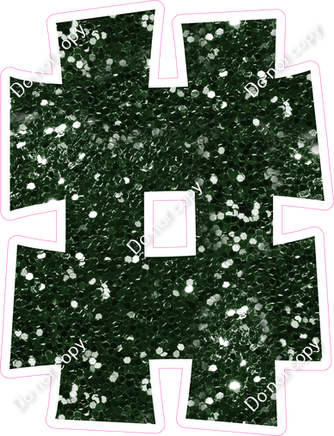 KG 18" Individuals - Hunter Green Sparkle #