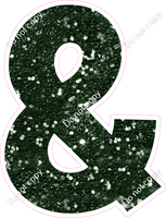 KG 18" Individuals - Hunter Green Sparkle &