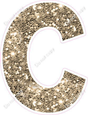 KG 18" Individuals - Khaki Sparkle C