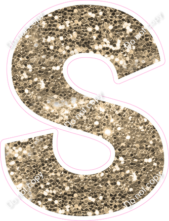 KG 18" Individuals - Khaki Sparkle S