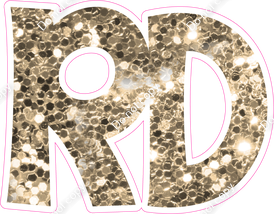 KG 18" Individuals - Khaki Sparkle RD