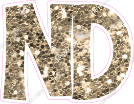 KG 18" Individuals - Khaki Sparkle ND