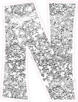 KG 18" Individuals - Light Silver Sparkle N